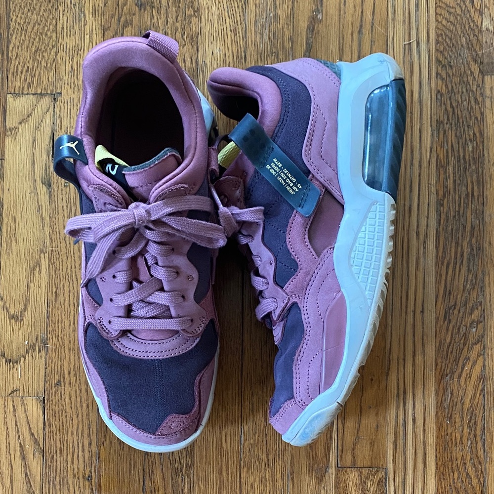 Purple women’s Air Jordans MA2 Sneakers